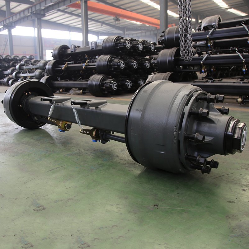 Jinsheng 14T Germany Type Axle Built-in Brake Drum Axle Trailer Axle for Sale